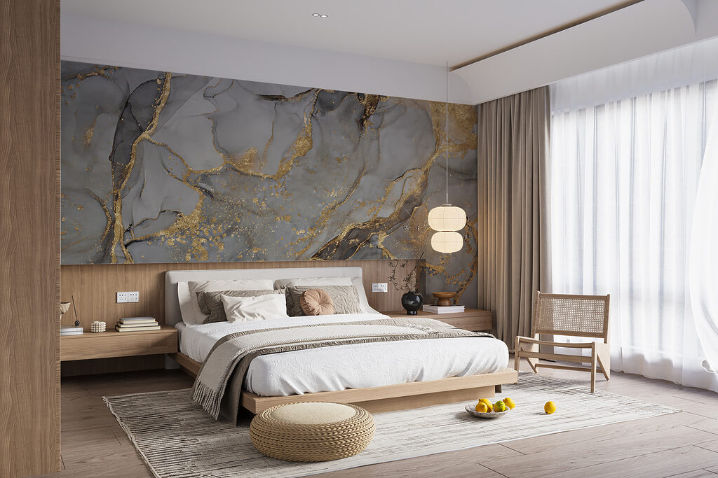 Elegant abstract fluid art design