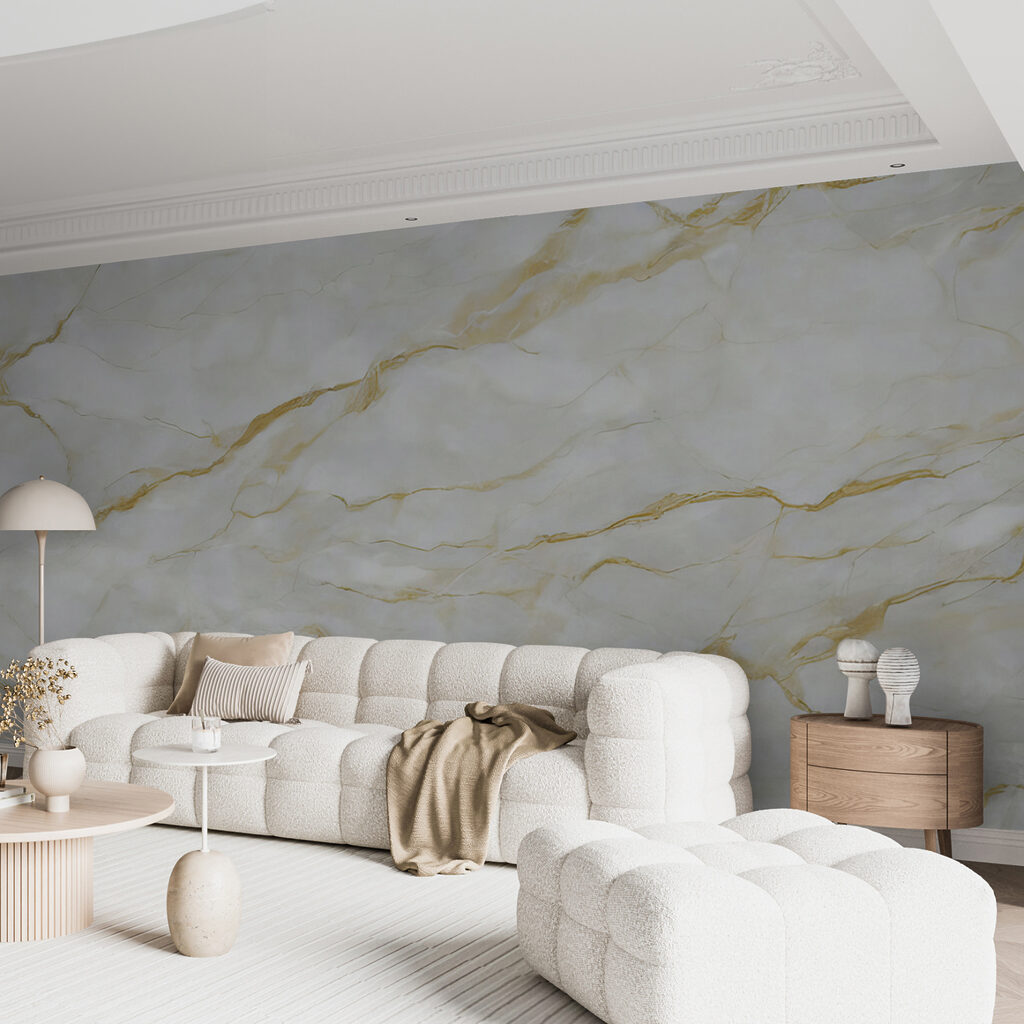 Sleek marble with elegant veins