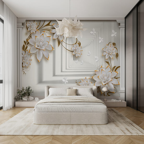 Eleganter floraler Rahmen mit Butterflys Eleganter floraler Rahmen mit Butterflys