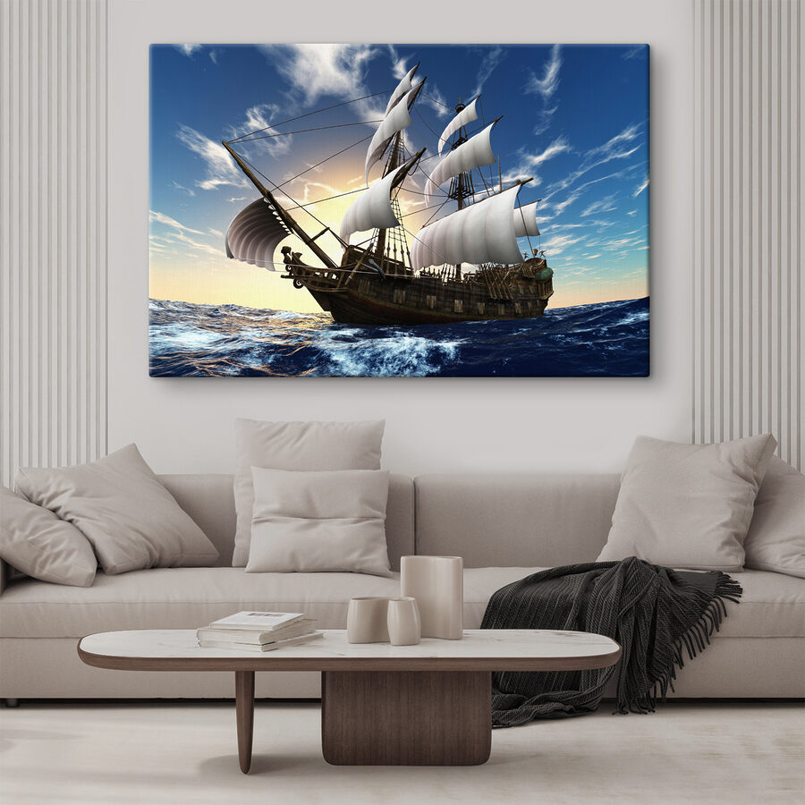 Ein Schiff auf dem Wasser