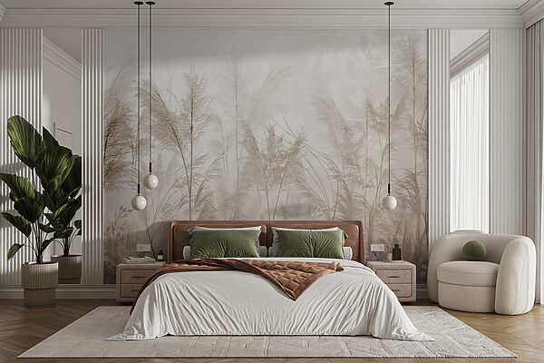 Field of grass with flowers