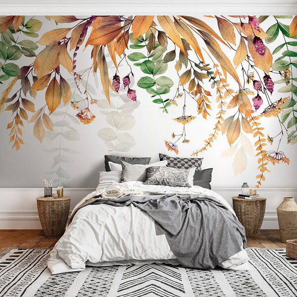 Botanische Eleganz auf weißem Hintergrund. Botanische Eleganz auf weißem Hintergrund.