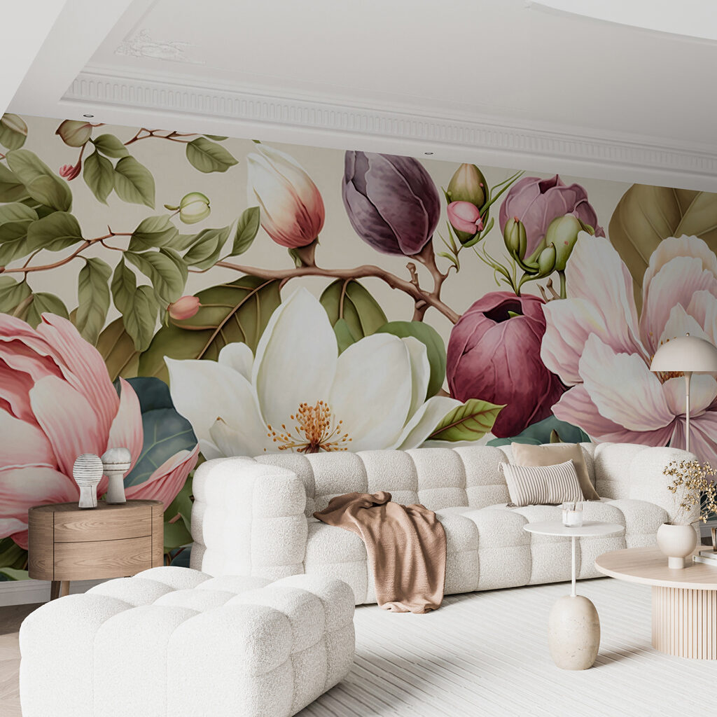 Vibrant blossoms in harmonious arrangement