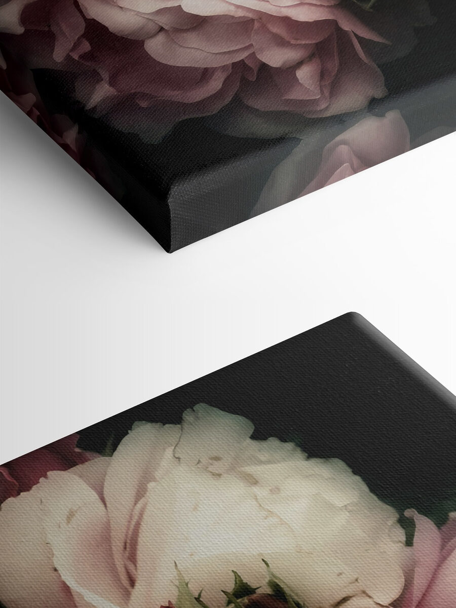 Wandbilder Eine Gruppe von rosa und weißen Rosen – Bild 5