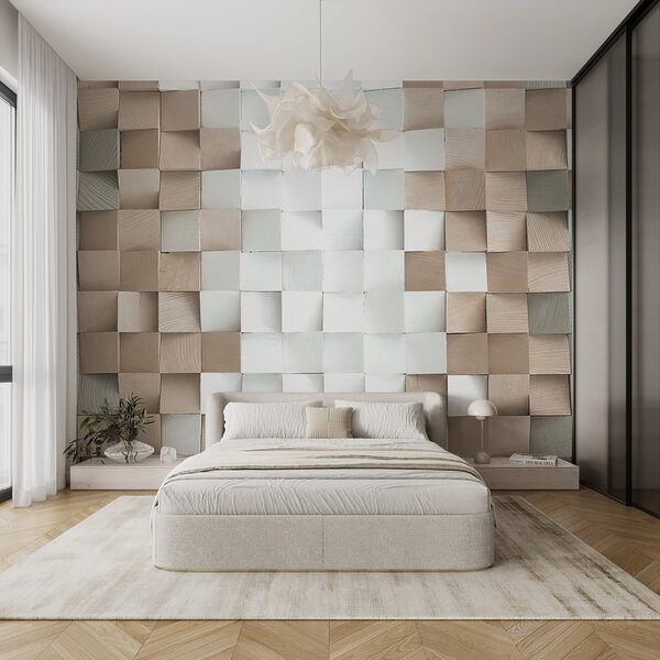 Wand aus Quadraten Wand aus Quadraten