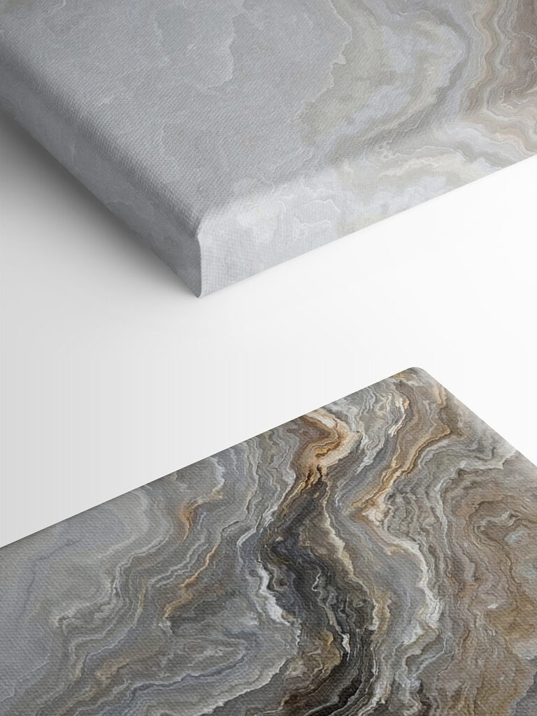 A close up of a marble