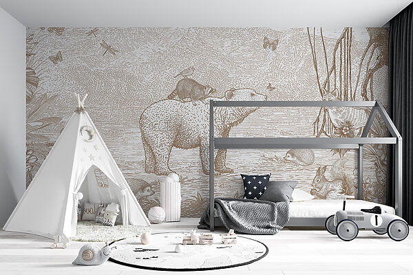 Bär und Tiere in einem Wald u95425pir6r 600x400 - Bär und Tiere in einem Wald
