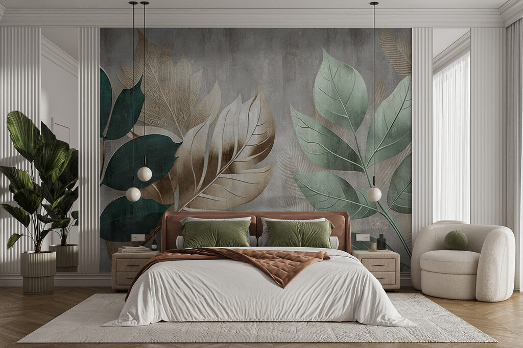 Elegant foliage against a textured background