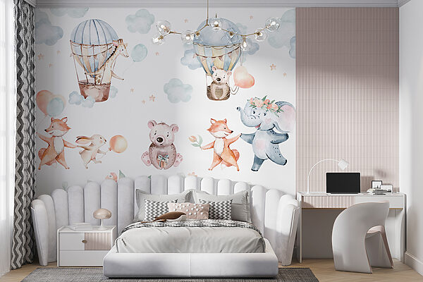 Set mit Aquarelltieren Set mit Aquarelltieren