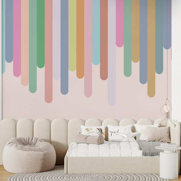 Bunte vertikale Linien auf weißem Hintergrund Bunte vertikale Linien auf weißem Hintergrund