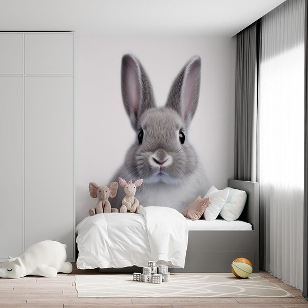 Niedliches Kaninchen mit großen, ausdrucksstarken Augen. Niedliches Kaninchen mit großen, ausdrucksstarken Augen.