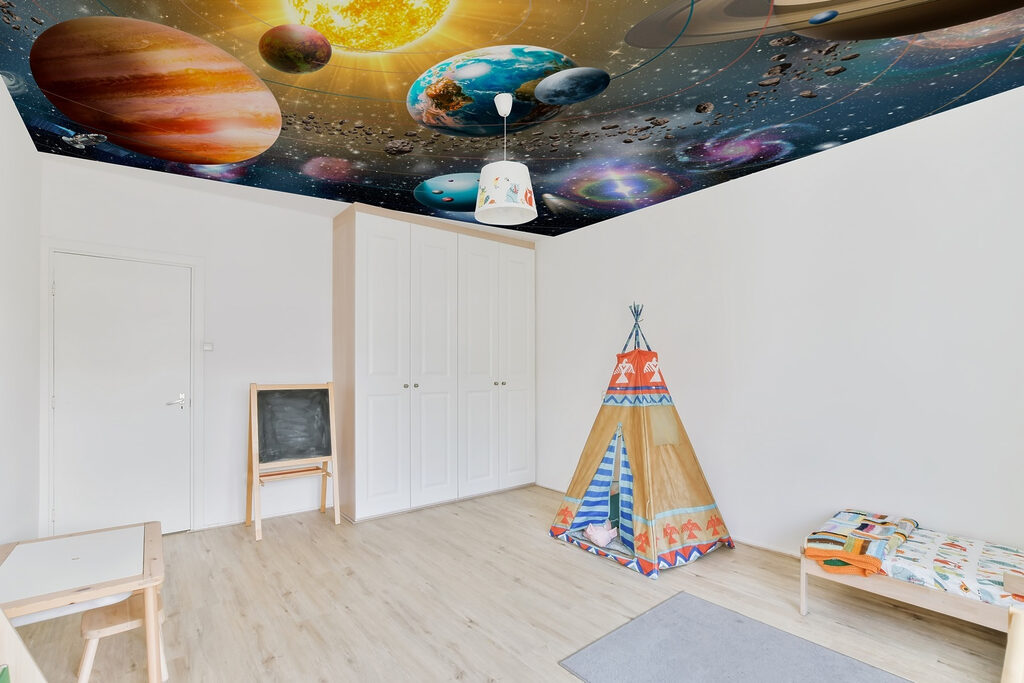 Planets and stars in space Planets and stars in space