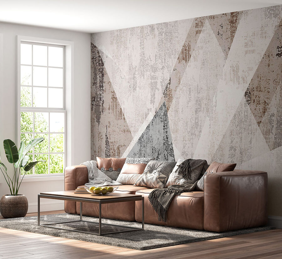Abstrakte geometrische Textur in neutralen Tönen