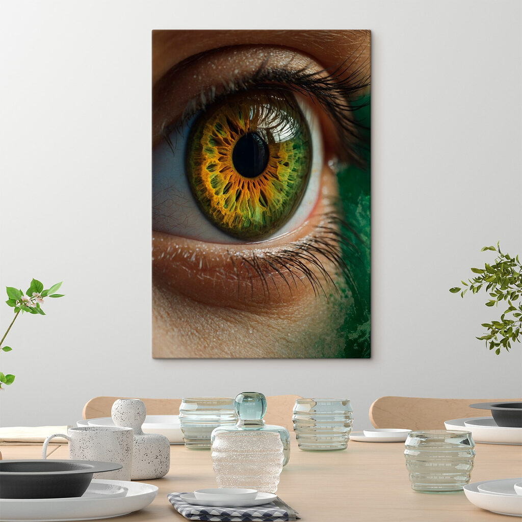 Vibrant eye showcasing unique colors