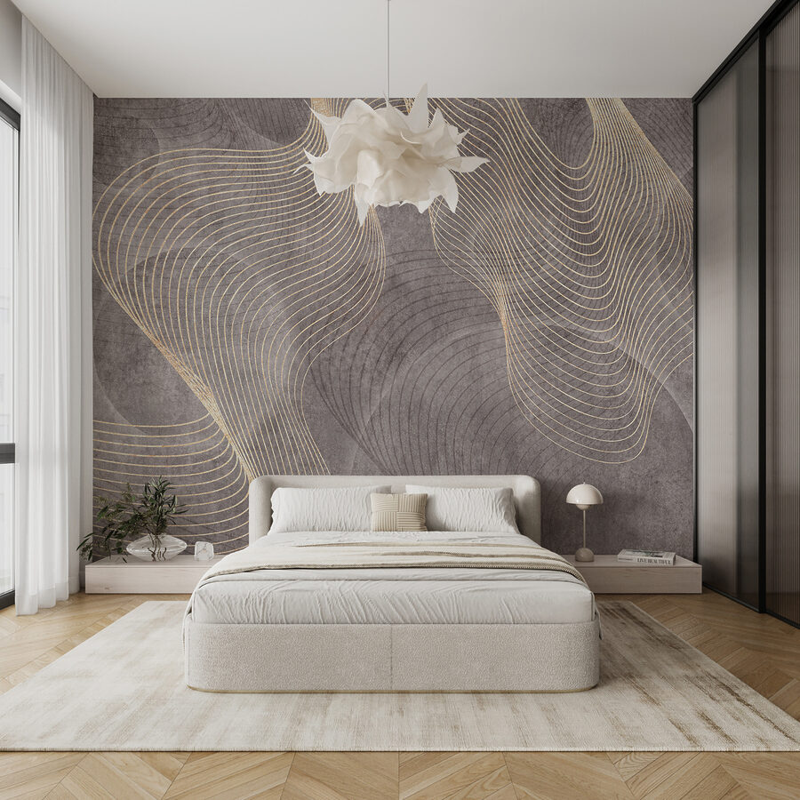 Elegante Linien auf strukturiertem Hintergrund.