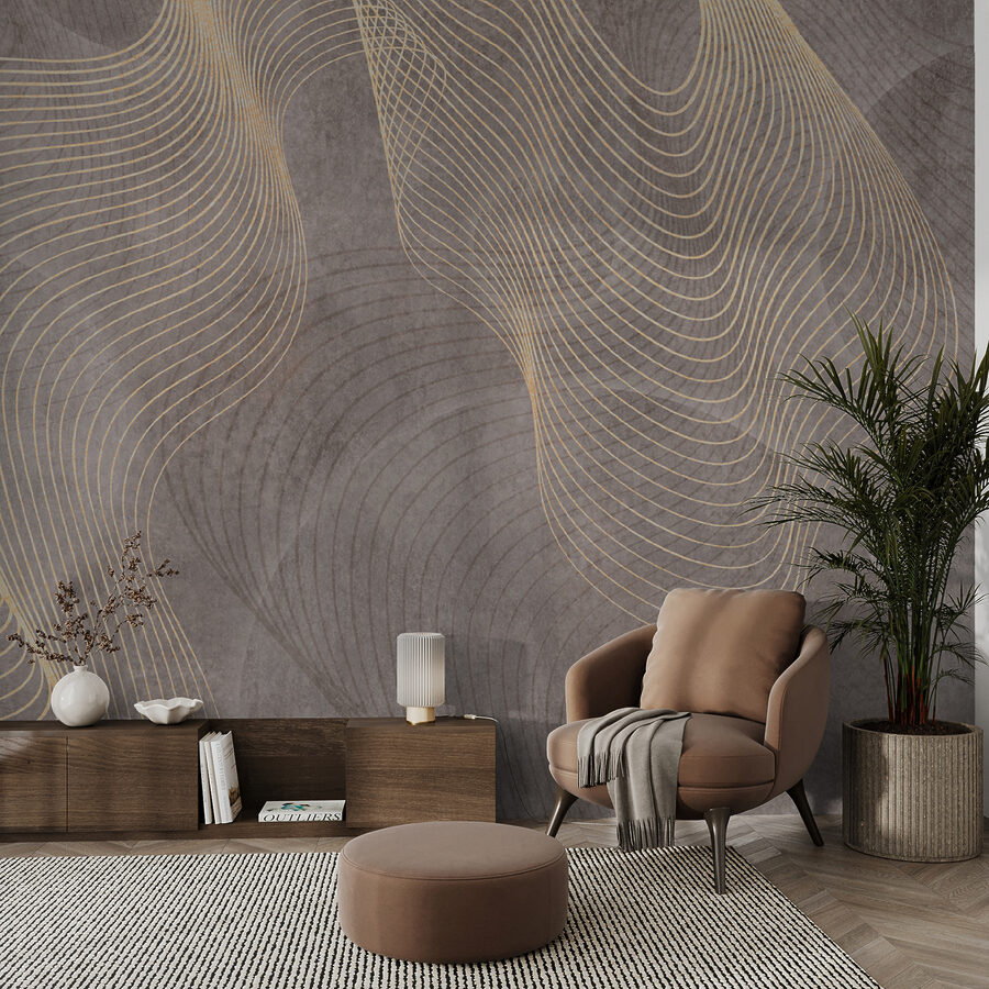 Elegante Linien auf strukturiertem Hintergrund.