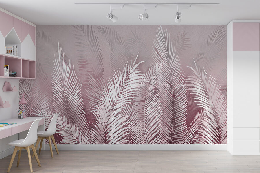 Weiße Federn auf rosa Hintergrund Weiße Federn auf rosa Hintergrund