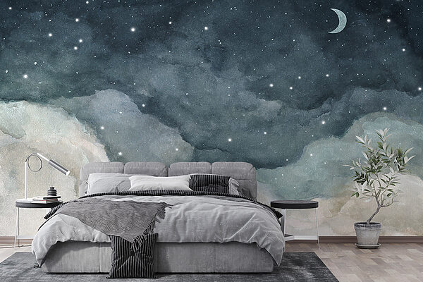 Wolken und Sterne am Himmel Wolken und Sterne am Himmel