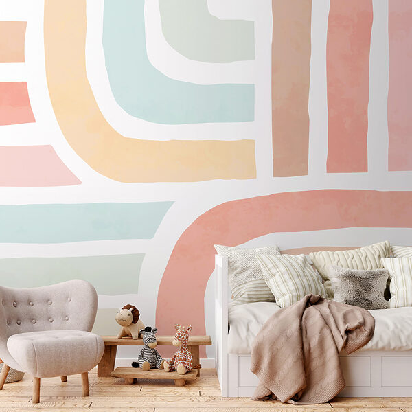 A colorful pattern with lines