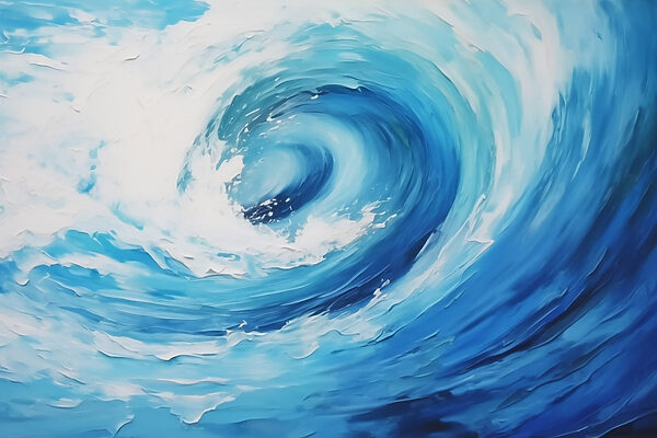 Blauer und weißer Wirbel Blauer und weißer Wirbel