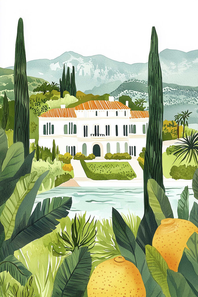 House with a pool and trees