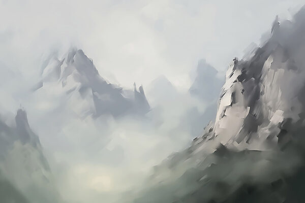 Berg mit Wolken im Hintergrund Berg mit Wolken im Hintergrund