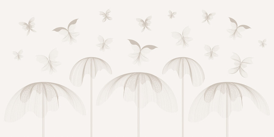Schmetterlinge fliegen Schmetterlinge und Blumen