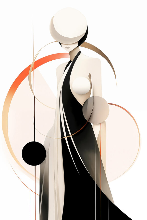 Frau im schwarzen Kleid Frau im schwarzen Kleid
