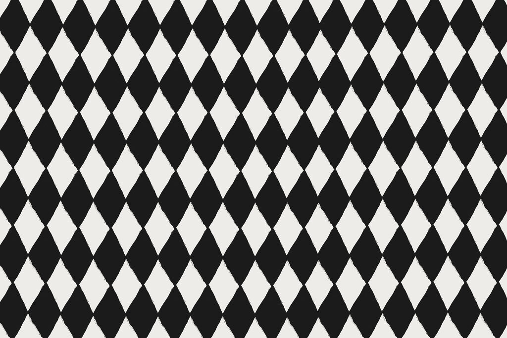 Black and white diamond pattern