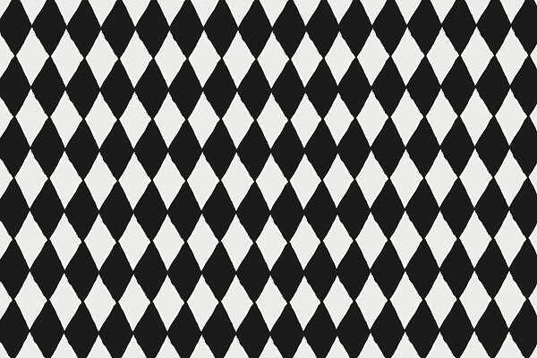 Black and white diamond pattern