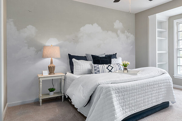 Eine weiße Wolke am Himmel Eine weiße Wolke am Himmel
