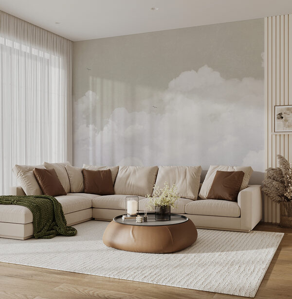 Eine weiße Wolke am Himmel Eine weiße Wolke am Himmel