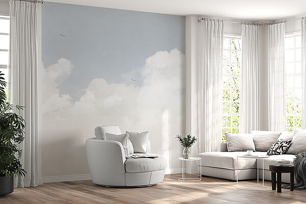 Ein blauer Himmel mit Wolken Ein blauer Himmel mit Wolken