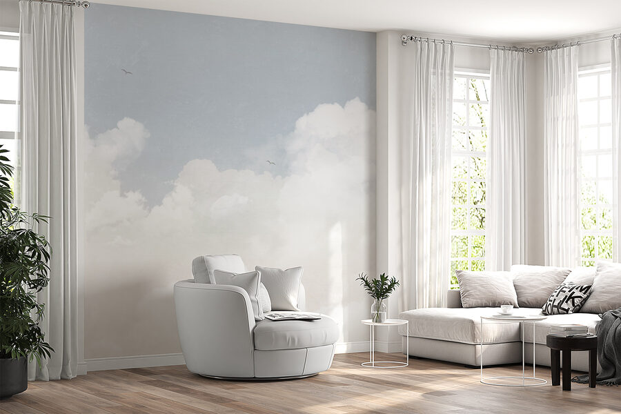 Ein blauer Himmel mit Wolken