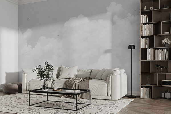 Eine weiße Wolke am Himmel Eine weiße Wolke am Himmel