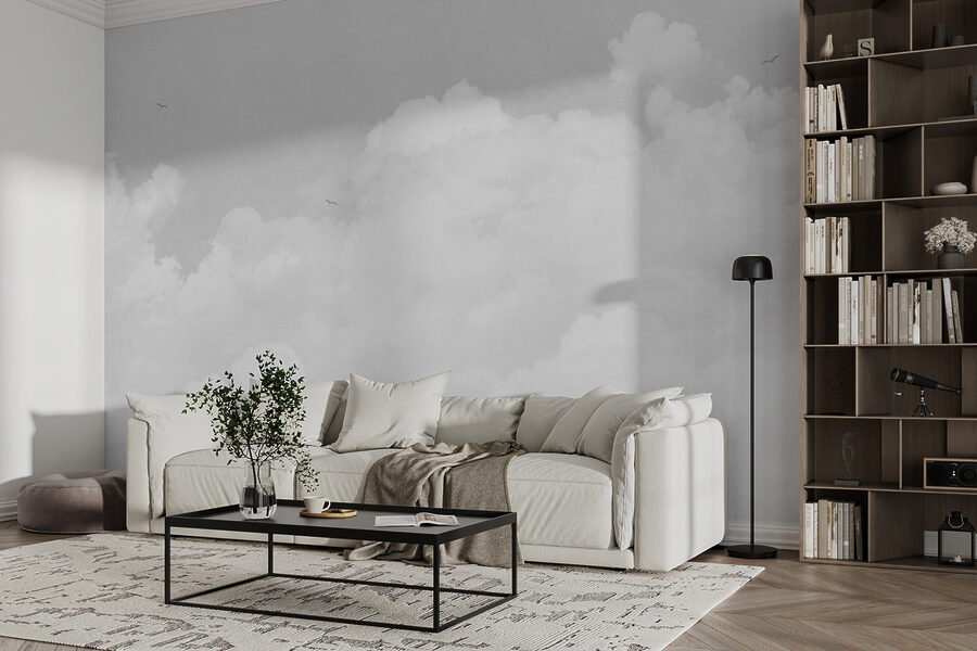 Eine weiße Wolke am Himmel Eine weiße Wolke am Himmel