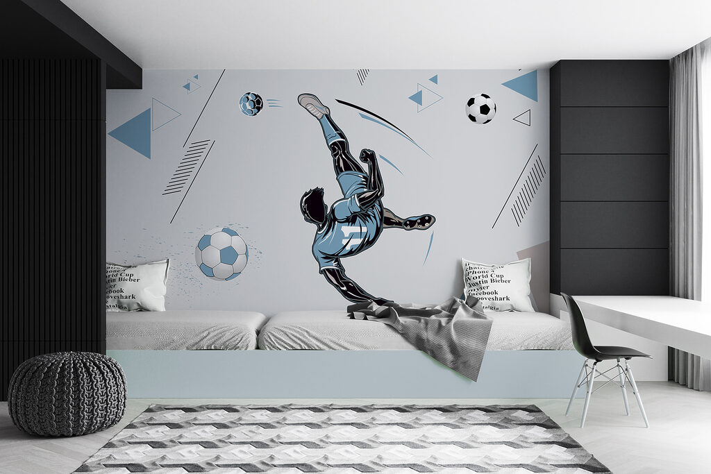 A football player kicking a ball A football player kicking a ball