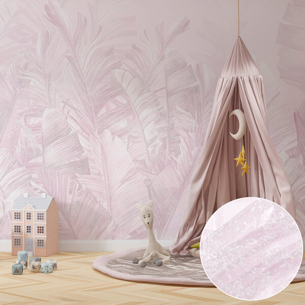 Soft pastel leaves in gentle arrangement