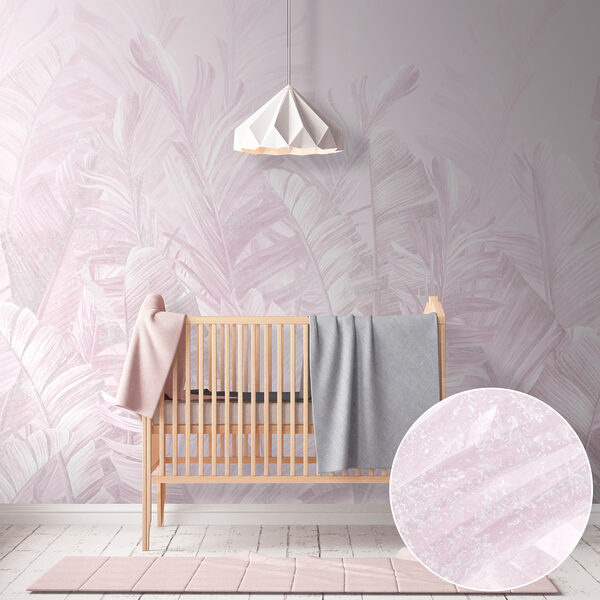 Soft pastel leaves in gentle arrangement