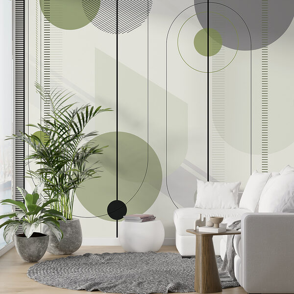 Geometrisches Design in beruhigenden Farben. Geometrisches Design in beruhigenden Farben.