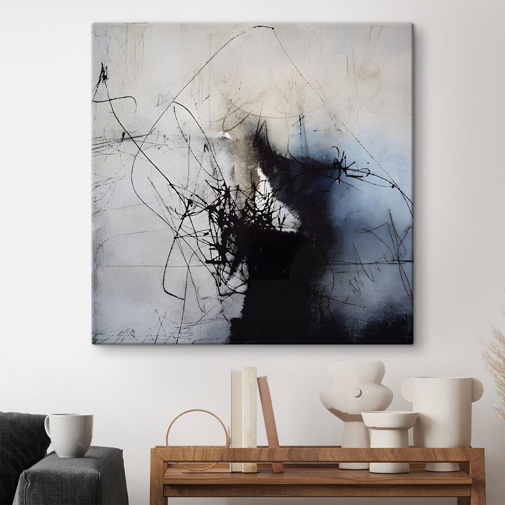 A black and white image of a person's face