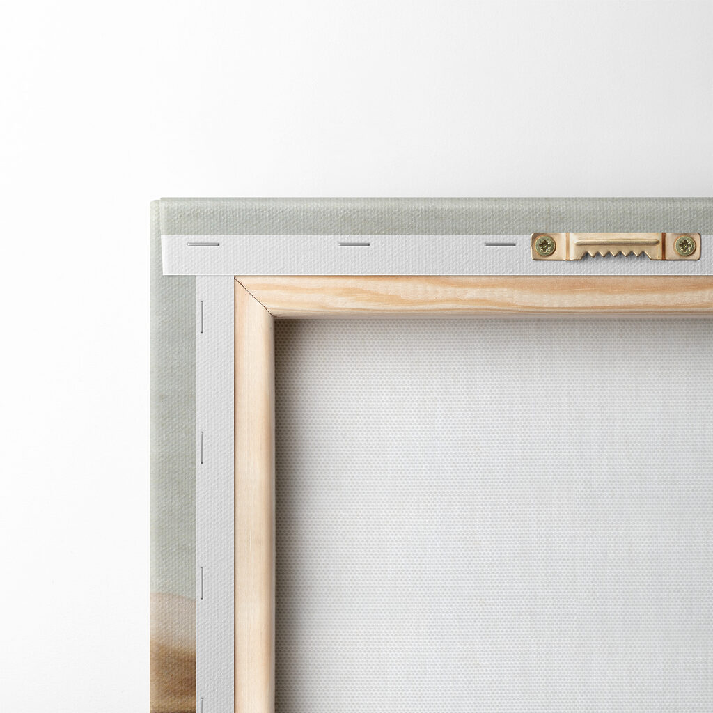 A painting of hands touching each other