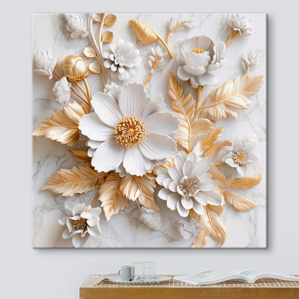 Elegantes florales Design in Creme und Beige Elegantes florales Design in Creme und Beige