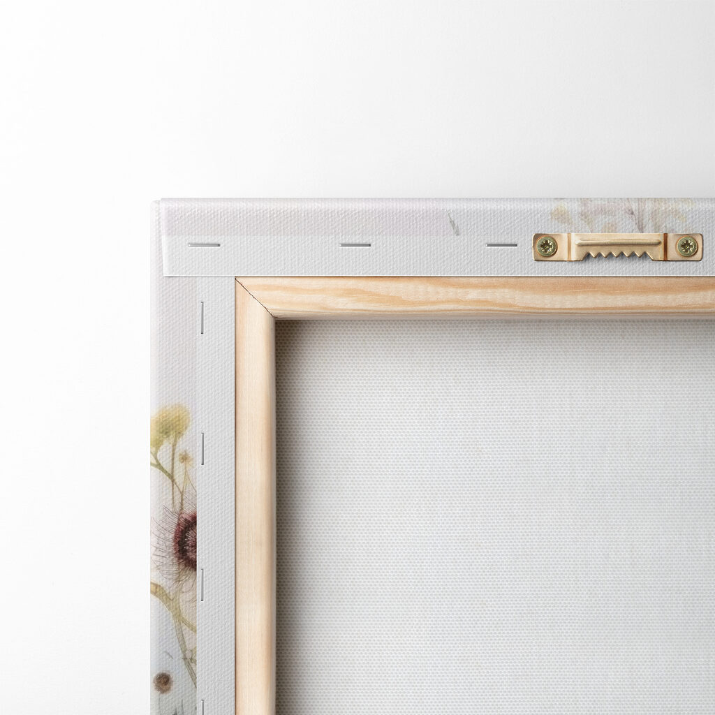 A painting of flowers and plants