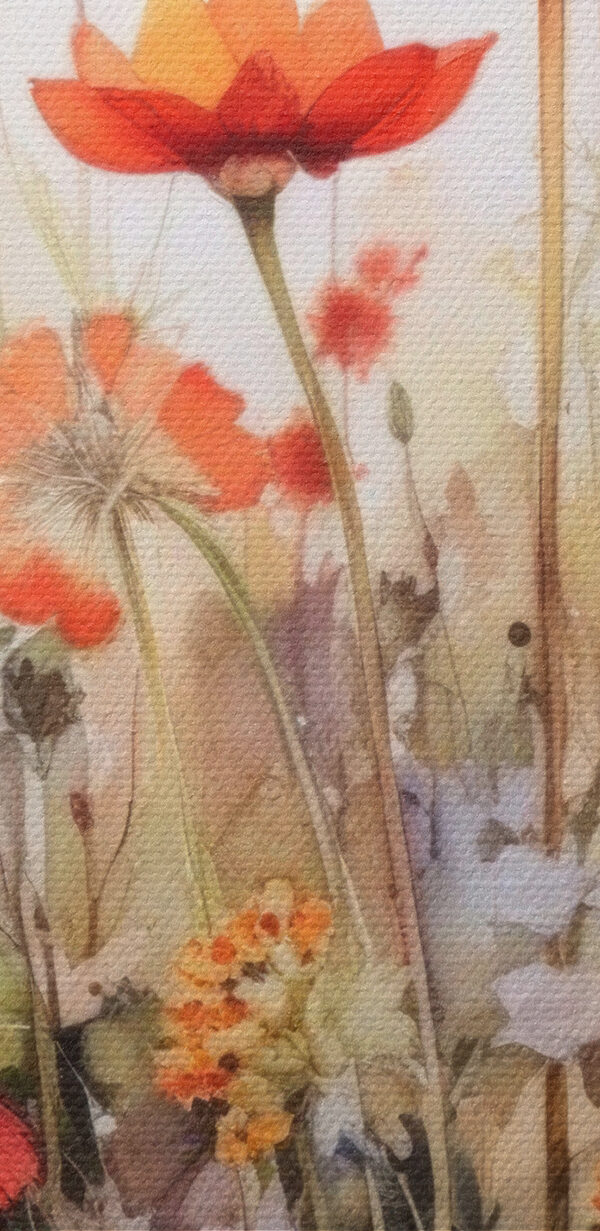 Ein Gemälde mit Blumen und Pflanzen Ein Gemälde mit Blumen und Pflanzen