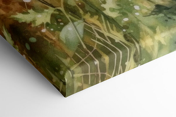 A painting of flowers in a field