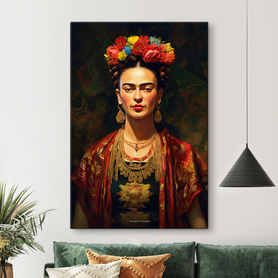 Eine Frau mit Blumen in ihrem Haar Eine Frau mit Blumen in ihrem Haar