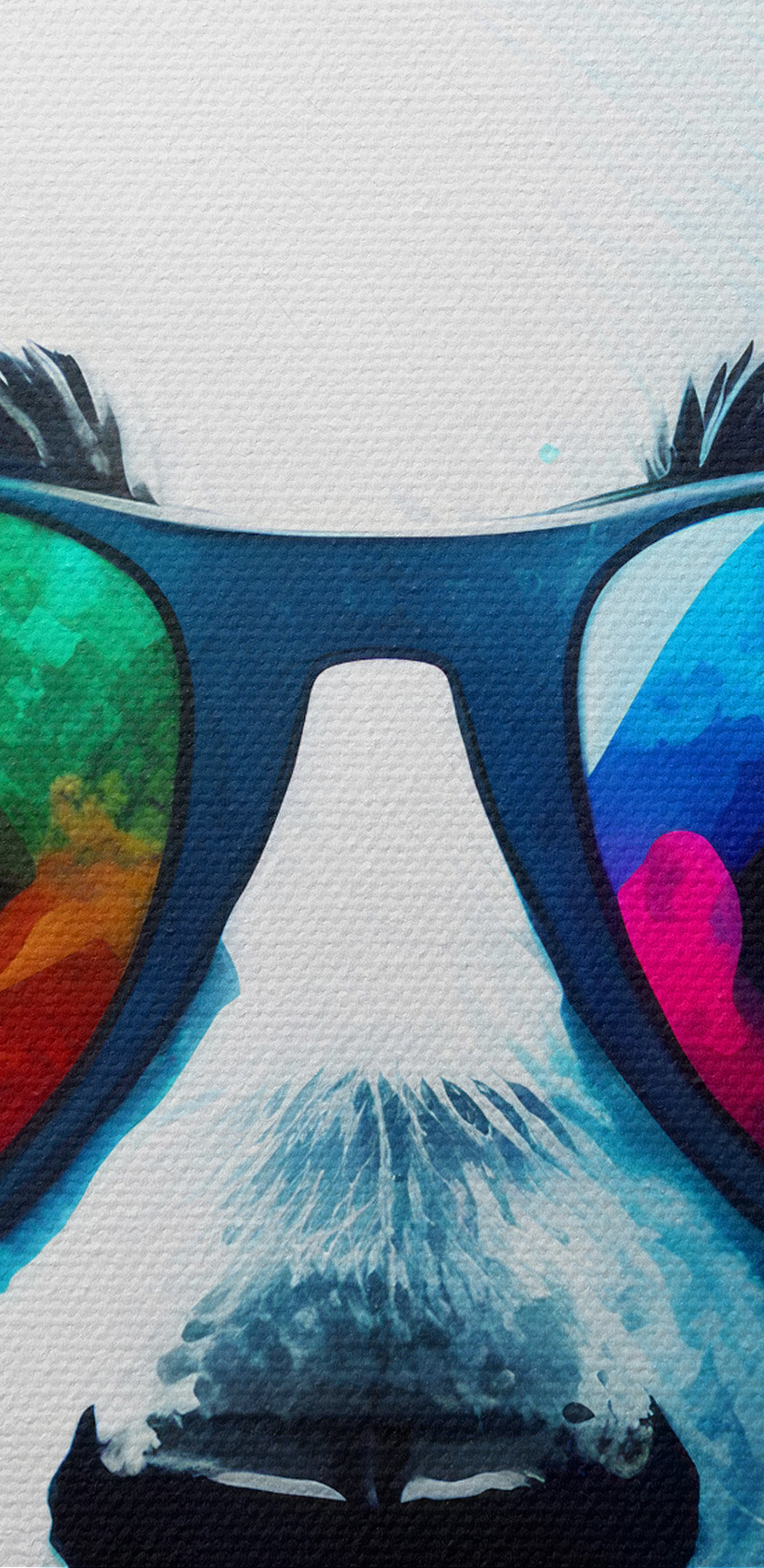 Ein Panda mit Kopfhörern und Sonnenbrille