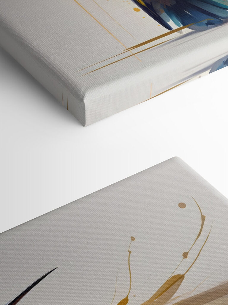 A bird with wings spread