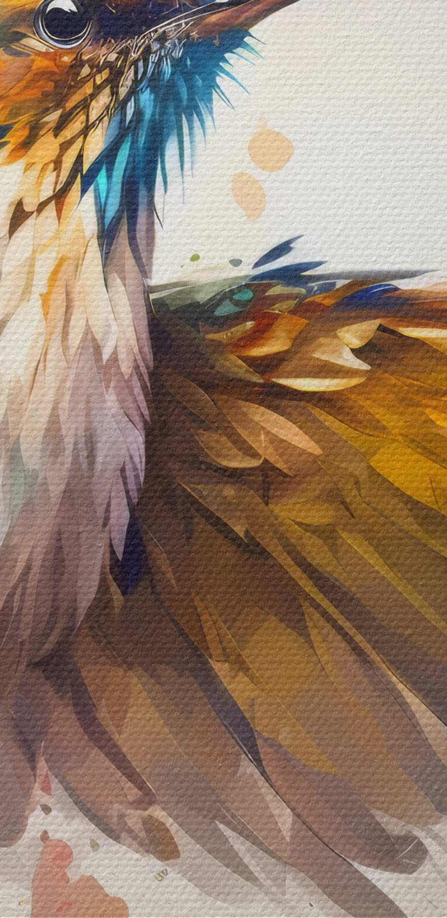 Ein Vogel mit ausgebreiteten Flügeln